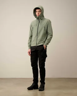 C.P. Company C.P. Shell-R Goggle Jacket Agave Green Fashion