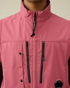 C.P. Company C.P. Shell-R Utility Vest Red Bud Clearance
