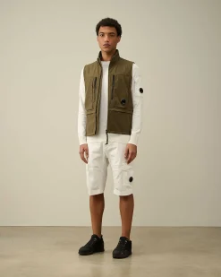 C.P. Company C.P. Shell-R Utility Vest Ivy Green Discount
