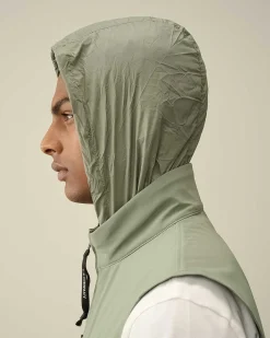 C.P. Company C.P. Shell-R Utility Vest Agave Green New