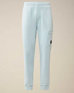 C.P. Company Diagonal Raised Fleece Cargo Sweatpants Starlight Blue Flash Sale