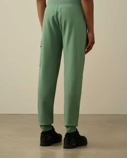 C.P. Company Diagonal Raised Fleece Cargo Sweatpants Green Bay Hot