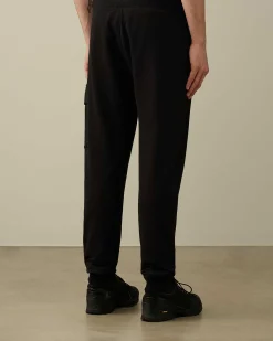 C.P. Company Diagonal Raised Fleece Cargo Sweatpants Black Best Sale