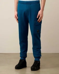 C.P. Company Diagonal Raised Fleece Cargo Sweatpants Ink Blue Best Sale
