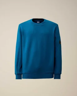C.P. Company Diagonal Raised Fleece Sweatshirt Ink Blue Sale