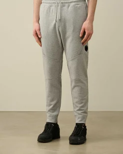 C.P. Company Diagonal Raised Fleece Sweatpants Grey Melange Best Sale
