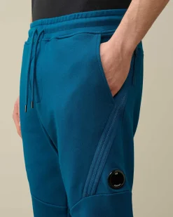 C.P. Company Diagonal Raised Fleece Sweatpants Ink Blue Best