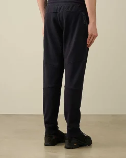 C.P. Company Diagonal Raised Fleece Sweatpants Total Eclipse-Blue Best