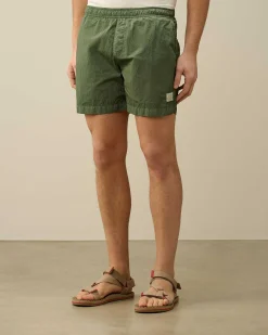 C.P. Company Eco-Chrome R Short Swim Shorts Duck Green Best