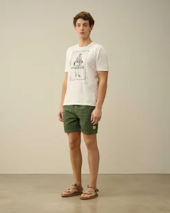 C.P. Company Eco-Chrome R Short Swim Shorts Duck Green Best