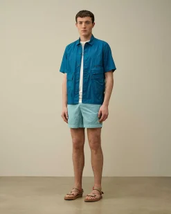 C.P. Company Eco-Chrome R Swim Shorts Starlight Blue Outlet