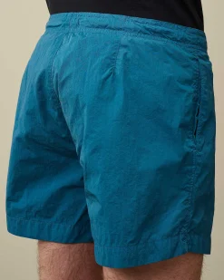 C.P. Company Eco-Chrome R Swim Shorts Ink Blue New