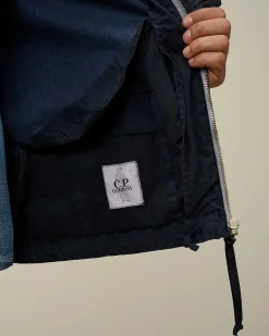 C.P. Company 50 Fili Gum Hooded Jacket Mood Indigo-Blue Sale