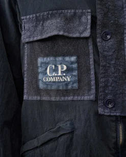 C.P. Company 50 Fili Gum Hooded Jacket Mood Indigo-Blue Sale