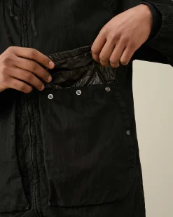 C.P. Company 50 Fili Gum Mixed Explorer Jacket Black Sale