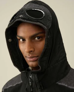 C.P. Company 50 Fili Gum Mixed Goggle Jacket Black Outlet