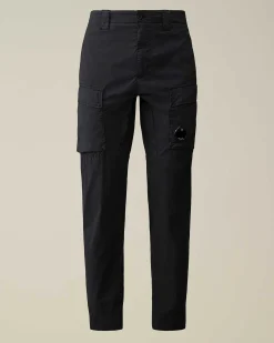 C.P. Company 50 Fili Stretch Ergonomic Cargo Pants Total Eclipse-Blue Best