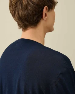 C.P. Company Filo Di Scozia Knit Total Eclipse-Blue Online