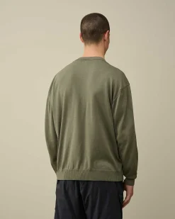 C.P. Company Filo Di Scozia Lens Knit Agave Green Hot