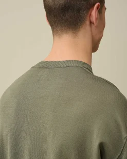 C.P. Company Filo Di Scozia Lens Knit Agave Green Hot