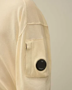 C.P. Company Filo Di Scozia Lens Knit Gauze White Cheap