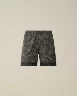 C.P. Company Flatt Nylon Baja Swim Shorts Black New