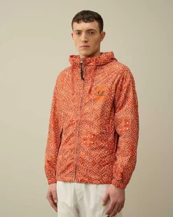 C.P. Company Flatt Nylon Goggle Jacket Gold Flame-Orange Discount