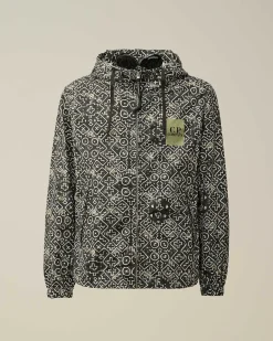 C.P. Company Flatt Nylon Goggle Jacket Agave Green Outlet