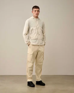 C.P. Company Flatt Nylon Goggle Overshirt Pistachio Shell-Beige Best Sale