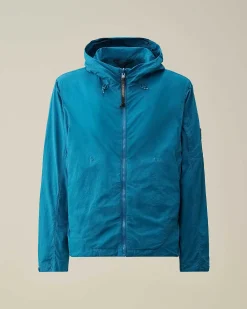 C.P. Company Flatt Nylon Reversible Hooded Jacket Ink Blue Hot