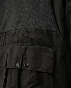 C.P. Company Flatt Nylon Reversible Hooded Jacket Black Best