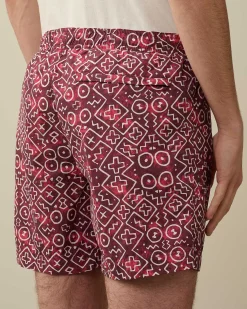 C.P. Company Flatt Nylon Swim Shorts Red Bud Fashion