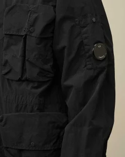 C.P. Company Flatt Nylon Utility Overshirt Total Eclipse-Blue Outlet