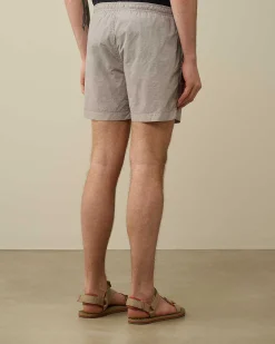 C.P. Company Flatt Nylon Utility Swim Shorts Drizzle Grey Store