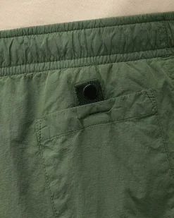 C.P. Company Flatt Nylon Utility Swim Shorts Duck Green Shop
