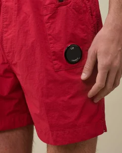 C.P. Company Flatt Nylon Utility Swim Shorts Red Bud Online