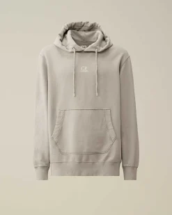C.P. Company 30/1 Fleece Artisanal Hoodie Drizzle Grey Online