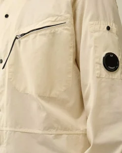 C.P. Company Gabardine Buttoned Shirt Pistachio Shell-Beige Clearance