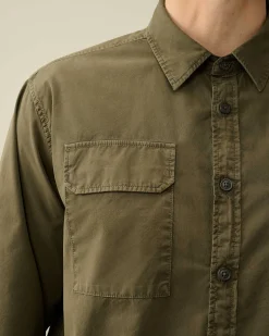 C.P. Company Gabardine Pockets Shirt Ivy Green Cheap