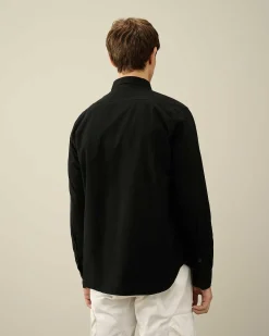 C.P. Company Gabardine Pockets Shirt Black Cheap
