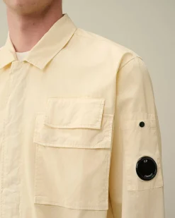 C.P. Company Gabardine Shirt Pistachio Shell-Beige New