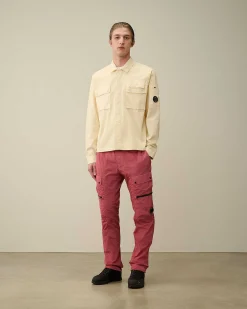 C.P. Company Gabardine Shirt Pistachio Shell-Beige New