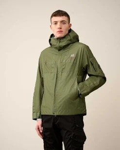 C.P. Company Gore G-Type Hooded Jacket Tender Shoots-Green Best Sale