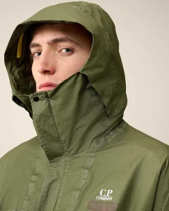 C.P. Company Gore G-Type Hooded Jacket Tender Shoots-Green Best Sale
