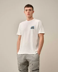 C.P. Company 24/1 Jersey Artisanal British Sailor T-Shirt Gauze White New