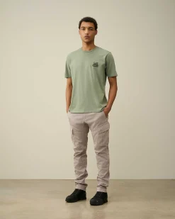 C.P. Company 24/1 Jersey Artisanal British Sailor T-Shirt Agave Green Discount