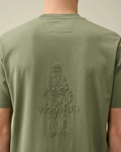 C.P. Company 24/1 Jersey Artisanal Card T-Shirt Agave Green Flash Sale