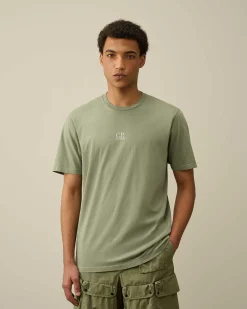 C.P. Company 24/1 Jersey Artisanal Three Cards T-Shirt Agave Green Sale
