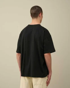 C.P. Company 20/1 Jersey Boxy Logo T-Shirt Black Online