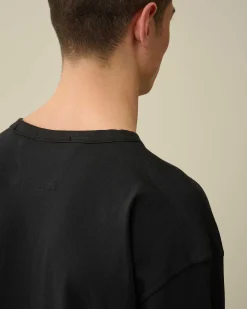 C.P. Company 20/1 Jersey Boxy Long Sleeved T-Shirt Black Store